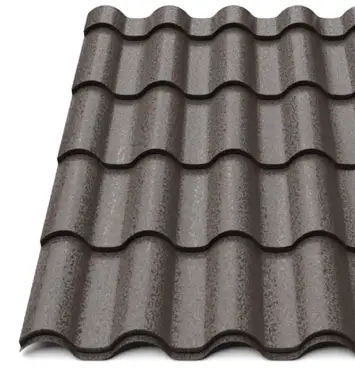 Металочерепиця Будсервіс "Інтегра 25" Relief iceCrystal mat Thyssen krupp 0.50 mm RAL 8019 Коричневий