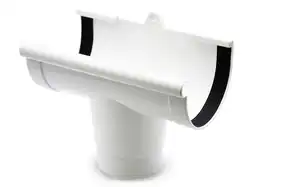Лійка ринви RainWay система 130/100 RAL 9003 Білий