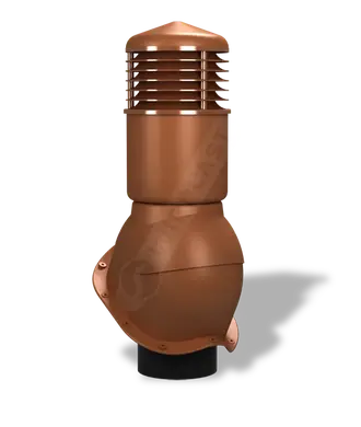 Вентиляционный выход изолированный для металлочерепицы Wirplast WiroVent PERFEKTA K55 Ø150/500 мм теракотовый