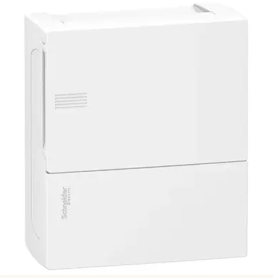 Щит пластиковый Schneider Electric ЩРН-П-8 мод внешн.уст. IP40 белая дверь Resi9 (C2)