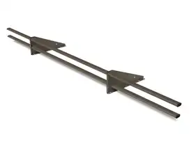 Снегозадержатель трубчатый универсальный 2м EVOMET комплект RAL 8019 Коричневый