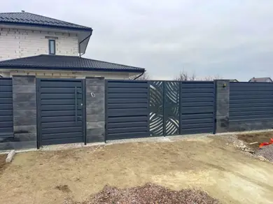 Панель ограждения LVKS Ромб MAXI Украина 0,45 РЕ RAL 7024