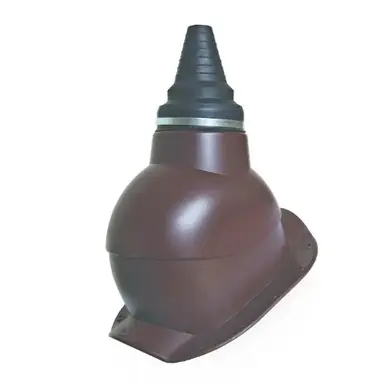 Насад під антену  Krono-Plast РАU універсальний для металевої покрівлі Коричневий