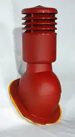 Вентиляційний вихід Krono-Plast KPІО Ø150 для плоских дахів утеплений Червоний