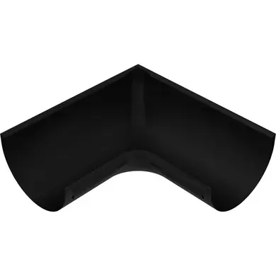 Кут ринви внутрішній 90˚ Zambelli Robust система 127/80 RAL 9005 Чорний