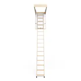 Чердачная лестница Bukwood ECO LONG деревянные 4-секционный Н340см 120х60 см
