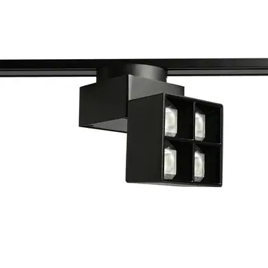 Светильник магнитный трековый Videx LE24B 7.5W 4000K 48V Black (VL-TRMS-LE24B)