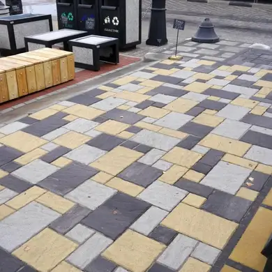 Тротуарна плитка Золотий Мандарин Пасіон 60 Білий фаска комплект каменів
