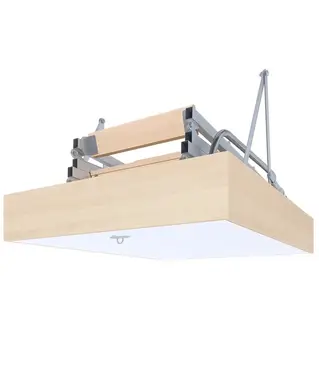 Горищні сходи Bukwood Double Luxe Metal Mini 4-секційні Н265см 80х70 см