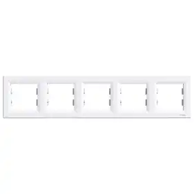 Рамка Schneider Electric 5-ти кратна "ASFORA" бiла (C1) 
