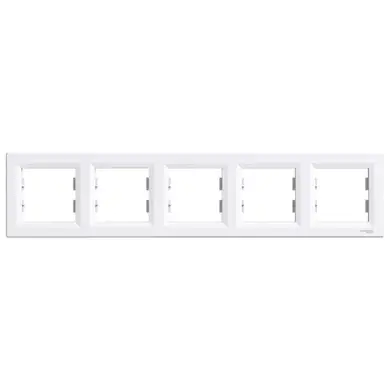 Рамка Schneider Electric 5-ти кратная "ASFORA" белая (C1) 