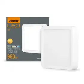 LED світильник Videx накладний квадрат 12W 5000K White (VL-DLSS-125)
