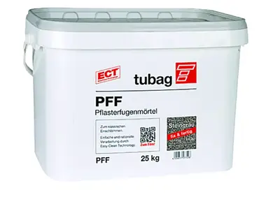 Розчин для заповнення швів бруківки водопроникний Tubag PFF 25 кг, сірий
