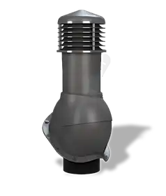 Вентиляційний вихід неізольований для металочерепиці Wirplast WiroVent PERFEKTA K53 Ø150/500 мм графіт