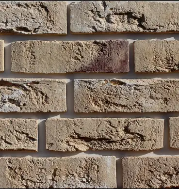 Плитка ручной формовки Loft Brick Коллекция Бельгийская 10 Бежево-желтый 240х71х15мм