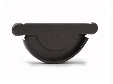 Заглушка ринви універсальна Struga система 150/100 RAL 8019 Темно-коричневий