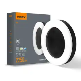 LED светильник ART IP65 круглый Videx 30W 5000K Black (VL-BHFR-305B)