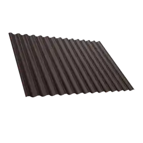 Металошифер Tile "Синусоида" матполиэстер Voestalpine 0.50 мм RAL 8017 Коричневый