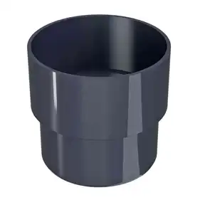 З'єднувач труби Regenau система 125/80 RAL 7024 Графітовий