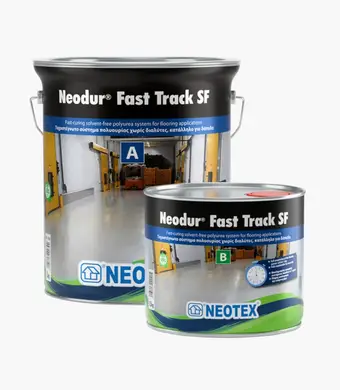 Быстросохнущая алифатическая полимочевина NEOTEX Neodur Fast Track SF Комплект (А+В) 4,5 кг светло-серый RAL 7035