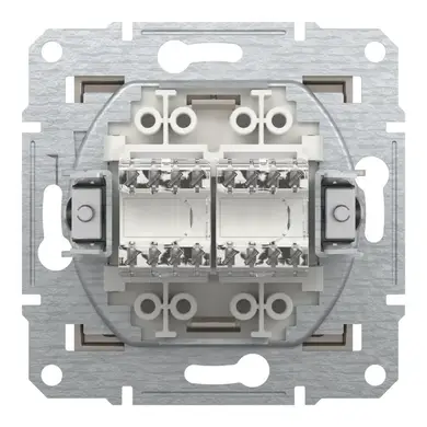 Розетка Schneider Electric комп. двойная RJ-45 внутр. "ASFORA" без рамки бронза (C2)