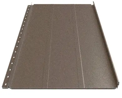Кликфальц Будсервис "Премиум" П3 Relief iceCrystal mat Thyssen krupp 0.50 mm RAL 8019 Коричневый