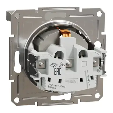 Розетка Schneider Electric 1-я З/К внутр. с крышкой "ASFORA" бронза (C1) 