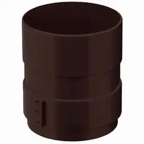 Муфта труби Galeco PVC  система 90/50 RAL 8019 Темно-коричневий