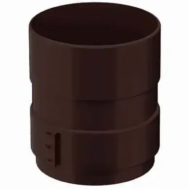 Муфта трубы Galeco PVC  система 90/50 RAL 8019 Темно-коричневый