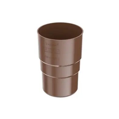 Муфта труби BRYZA система 125/90 Коричневий RAL 8017 (62-132)
