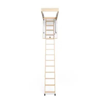 Чердачная лестница Bukwood COMPACT Long деревянные 4-секционные Н305см 110x90 см
