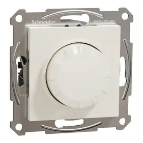 Димер поворотний ЛЕД Schneider Electric 3-370Вт внутр. тип RC 230В  "ASFORA" сл.к. без рамки білий 