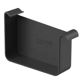 Заглушка ринви права PVC Galeco Stal² система 125/80x80 RAL 7015 Графітовий