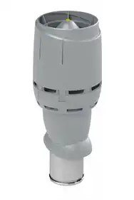 Вентиляційний вихід VILPE 160/ИЗ/500 Flow з ковпаком світло-сірий