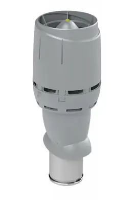 Вентиляційний вихід VILPE 160/ИЗ/500 Flow з ковпаком світло-сірий