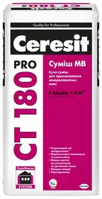 Смесь для приклеивания Ceresit МВ СТ180 Pro 27 кг