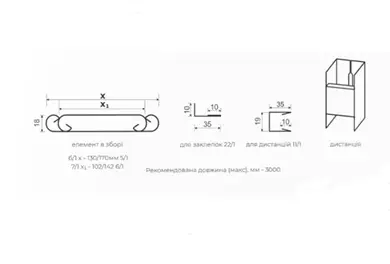 Ограждение Tile Форт 13 см, структура дерева SeAH 0,45мм RAL 9005 Черный