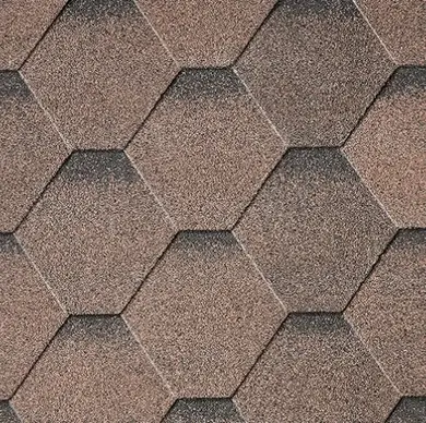 Битумная черепица IKO Superglass Нех 27 Dual Brown Ultra
