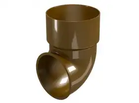 Коліно зливне Regenau 87,5° система 125/100 RAL 8017 Коричневий