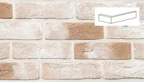 Кутові елементи Loft Brick Бельгійська цегла 13 Жовтий 222/100 x 71х15 мм