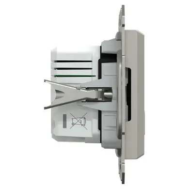 Розетка Schneider Electric 2-я USB внутр. А+С, 21Вт "ASFORA"  бронза 