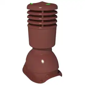 Вентиляционный выход Krono-Plast KBXO Ø125 для металлочерепицы  изолироваанный красный