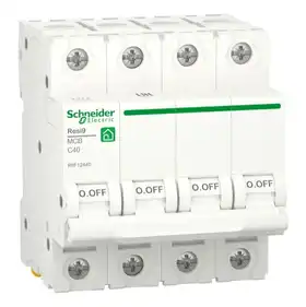 Автоматичний вимикач Schneider Electric 4-п. RESI9 40A C (6kA) (C2)