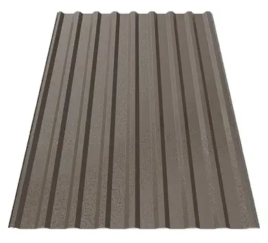 Профнастил Будсервіс Т-18 стін. Relief iceCrystal mat Thyssen krupp 0.50 mm RAL 8019 Коричневий