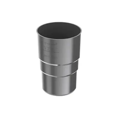 Муфта трубы BRYZA система 125/90 Графит RAL 7021 (62-134)