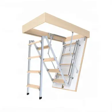 Горищні сходи Bukwood COMPACT Metal Standard 3-секційні Н280см 130х90 см