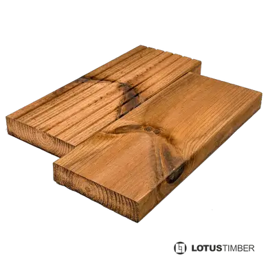Террасная доска Eco Импрегнованая сосна LotusTimber 28х120, 3,3-5,4м Сорт АB