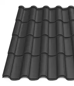 Металлочерепица Tile "Элегант 25" матполиэстер Voestalpine 0.50 mm RAL 9005 Чёрный