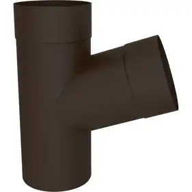 Трійник 72⁰ 100/100 Zambelli Robust система 153/100 RAL 8019 Темно-коричневий