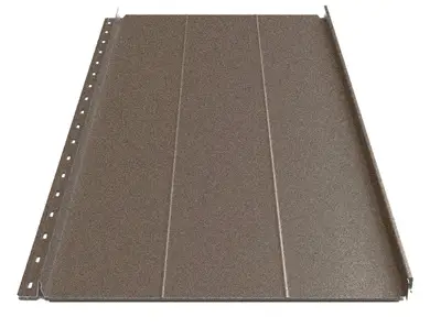 Клікфальц Будсервіс "Смарт" П2 Relief iceCrystal mat Thyssen krupp 0.50 mm RAL 8019 Коричневий